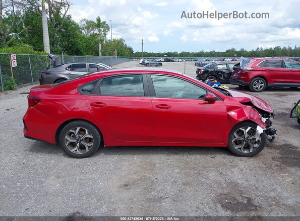 3KPF24AD0ME330473 2021 KIA FORTE Maroon Панорамний вид салону 360°