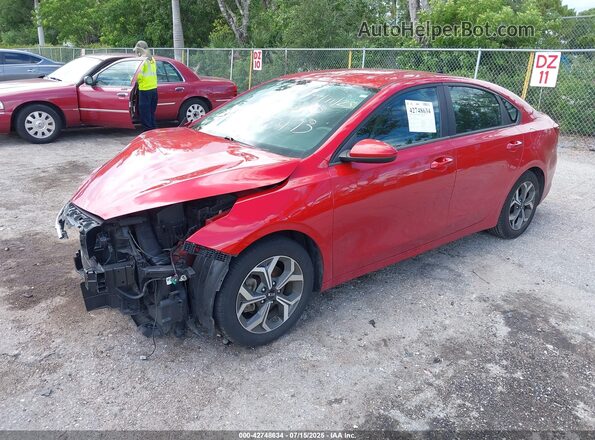 3KPF24AD0ME330473 2021 KIA FORTE Maroon Передня ліва чверть