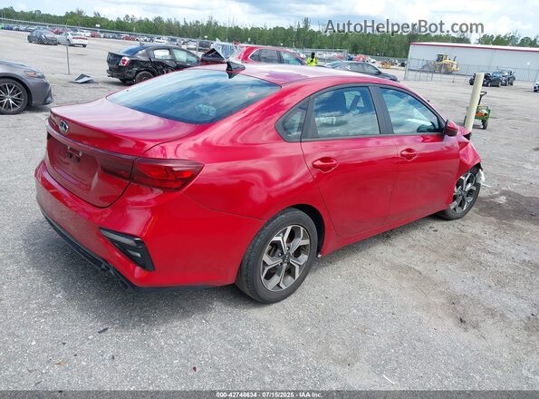 3KPF24AD0ME330473 2021 KIA FORTE Maroon Задня права чверть