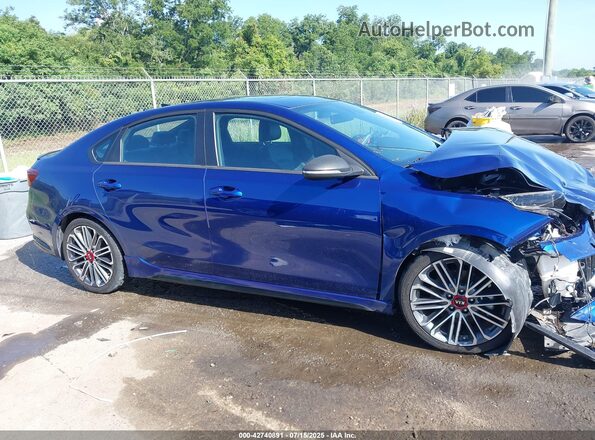 3KPF44AC8ME394892 2021 KIA FORTE Blue Rear interior view