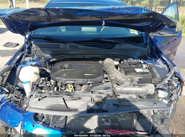 3KPF44AC8ME394892 2021 KIA FORTE Blue Rear view