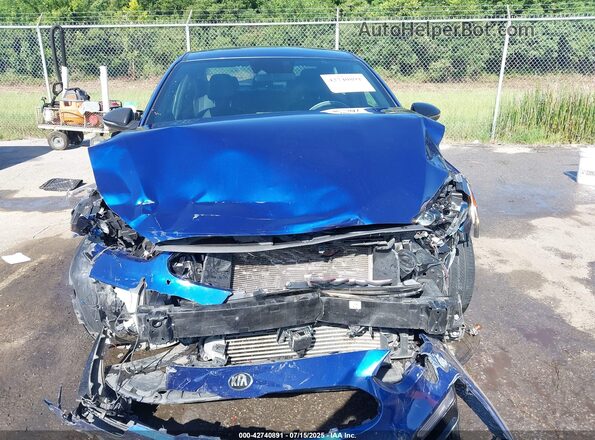 3KPF44AC8ME394892 2021 KIA FORTE Blue Instrument cluster view