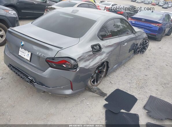 3MW23CM03S8F61312 2025 BMW 2 SERIES Gray Задня права чверть