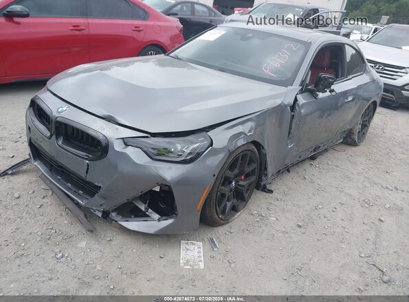 3MW23CM03S8F61312 2025 BMW 2 SERIES Gray Передня ліва чверть