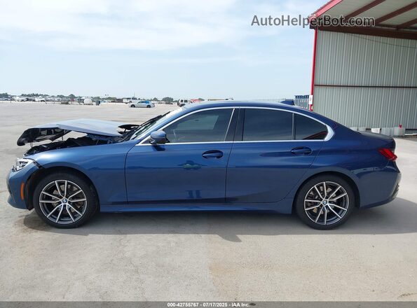 3MW5R7J07N8C63826 2022 BMW 3 SERIES Blue სალონის 360-გრადუსიანი ხედი