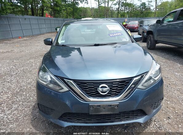 3N1AB7AP1HY234963 2017 NISSAN SENTRA Teal Вид щитка приладів