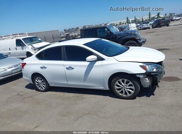 3N1AB7AP1KY288755 2019 NISSAN SENTRA White უკანა სალონის ხედი