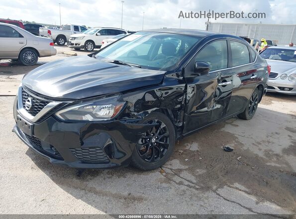 3N1AB7AP8JY298956 2018 NISSAN SENTRA Black Przód lewy