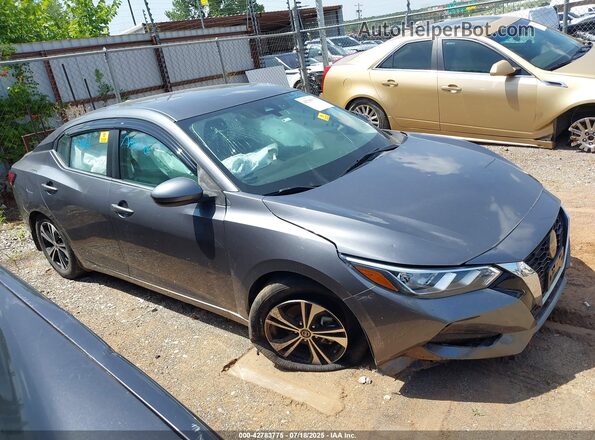 3N1AB8CV0MY302830 2021 NISSAN SENTRA Gray Rear interior view