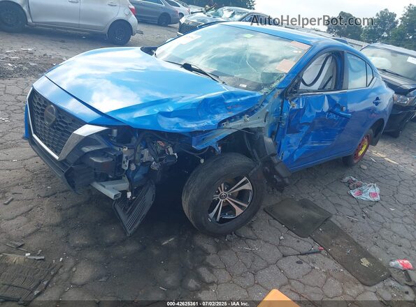 3N1AB8CV3PY261565 2023 NISSAN SENTRA Blue Передня ліва чверть