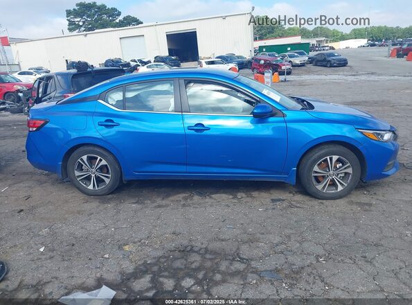 3N1AB8CV3PY261565 2023 NISSAN SENTRA Blue Вид щитка приладів