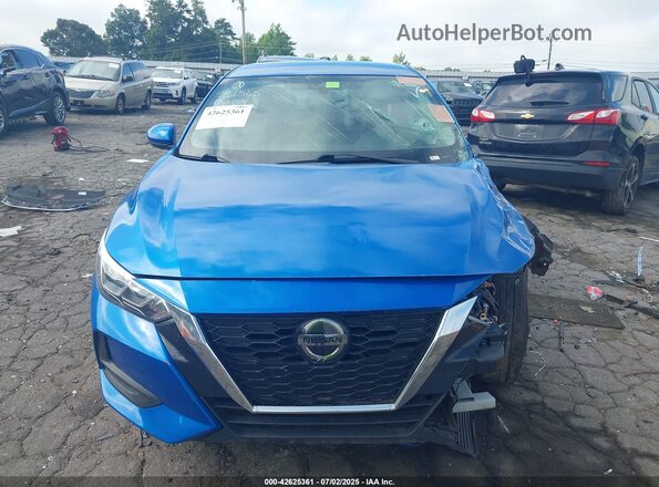 3N1AB8CV3PY261565 2023 NISSAN SENTRA Blue Вид панелі приладів