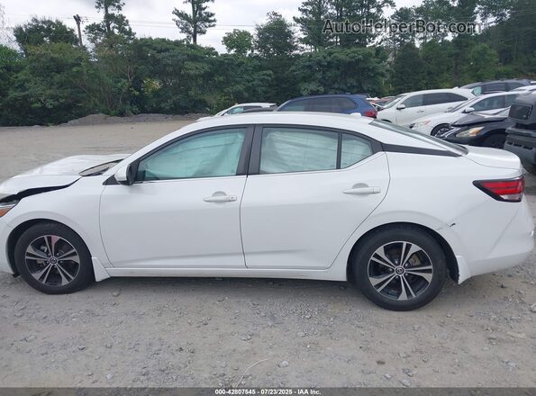 3N1AB8CV6MY261863 2021 NISSAN SENTRA White Սալոնի 360 աստիճան տեսք