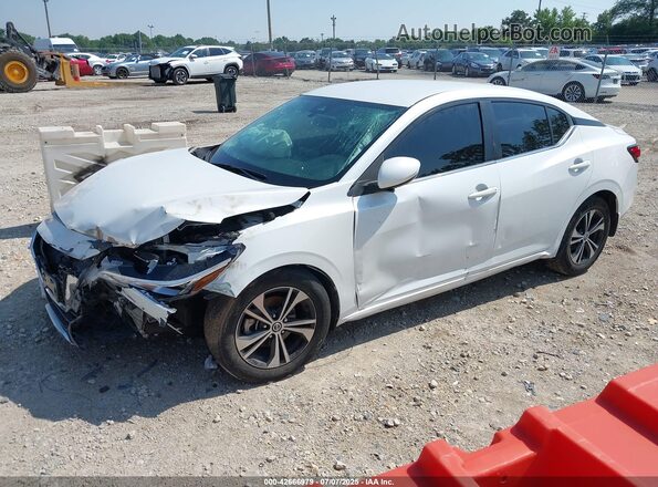 3N1AB8CV7MY205849 2021 NISSAN SENTRA White Vista tres cuartos delantera izquierda