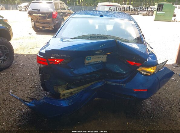 3N1AB8CV8MY318936 2021 NISSAN SENTRA Blue წინა ხედი