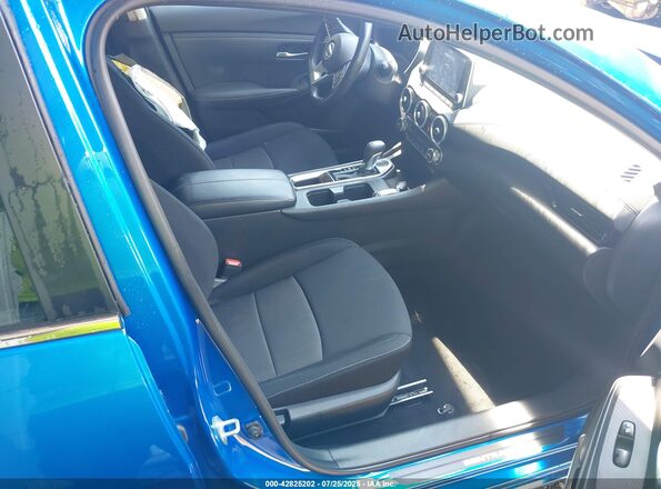 3N1AB8CV8MY318936 2021 NISSAN SENTRA Blue წინა სალონის ხედი