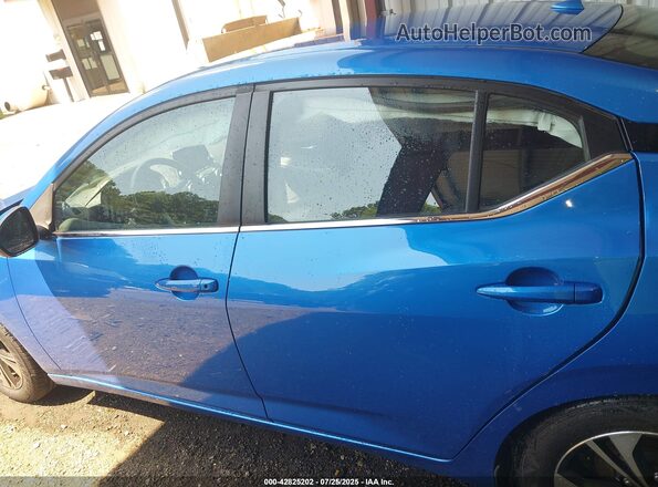3N1AB8CV8MY318936 2021 NISSAN SENTRA Blue სალონის 360-გრადუსიანი ხედი