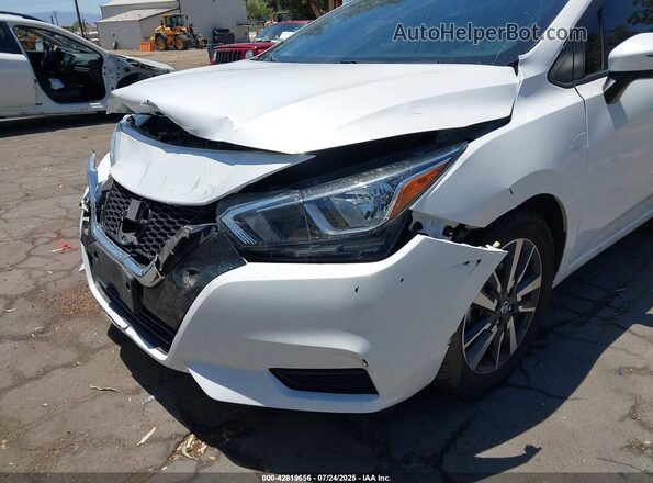 3N1CN8EV1ML869770 2021 NISSAN VERSA White Դիմացի տեսք