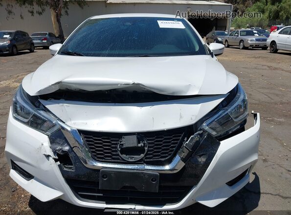3N1CN8EV1ML869770 2021 NISSAN VERSA White Առջևի վահանակի տեսք