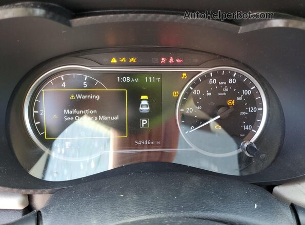 3N1CN8EV2ML841945 2021 NISSAN VERSA Red Вид щитка приладів