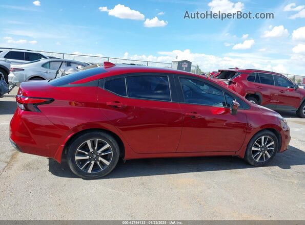 3N1CN8EV4ML838044 2021 NISSAN VERSA Red Սալոնի հետևի տեսք