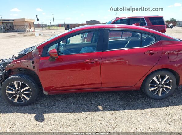 3N1CN8EV6ML851541 2021 NISSAN VERSA Red 
