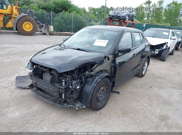 3N1CP5BV3ML472333 2021 NISSAN KICKS Черный Передняя левая четверть