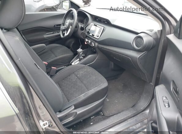3N1CP5BVXML505473 2021 NISSAN KICKS Gray Widok wnętrza z przodu