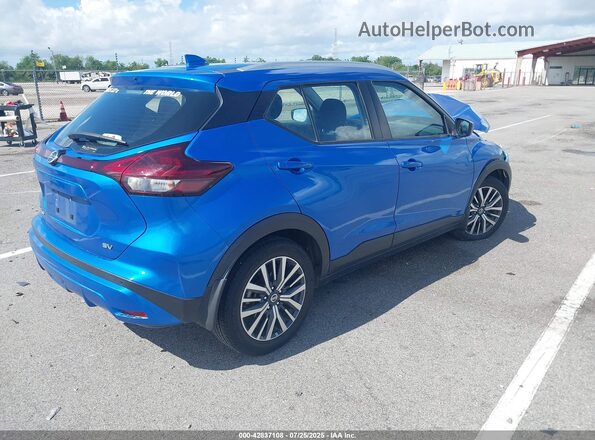 3N1CP5CV5ML518761 2021 NISSAN KICKS Blue Rear right