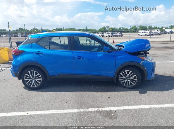 3N1CP5CV5ML518761 2021 NISSAN KICKS Blue 360 interior view