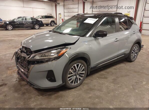3N1CP5DV6ML474798 2021 NISSAN KICKS Gray Front left