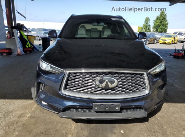 3PCAJ5DA3MF122019 2021 INFINITI QX50 Blue Դիմացի տեսք