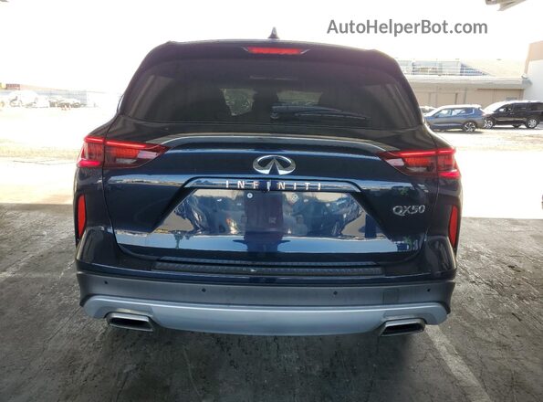 3PCAJ5DA3MF122019 2021 INFINITI QX50 Blue Հետևի տեսք
