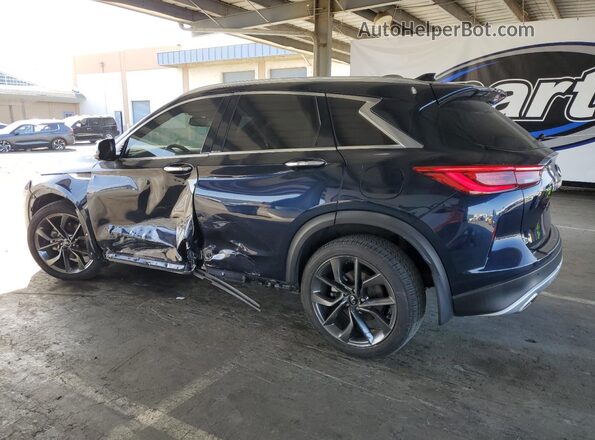 3PCAJ5DA3MF122019 2021 INFINITI QX50 Blue Հետևի ձախ