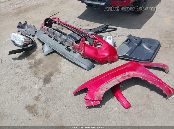 3TMCZ5AN5NM524792 2022 TOYOTA TACOMA Red Instrument cluster view