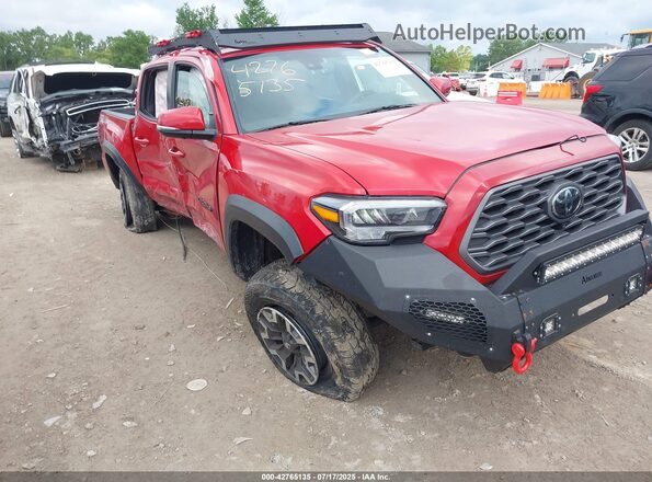 3TMCZ5AN9MM440876 2021 TOYOTA TACOMA Red Вид спереду