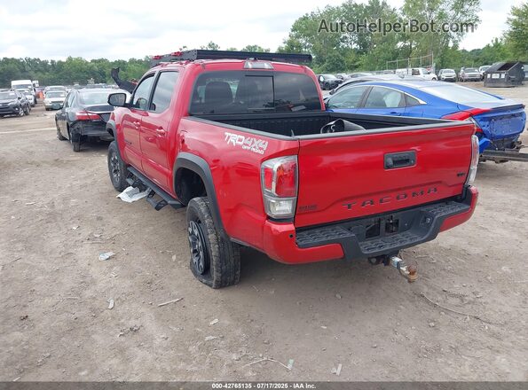 3TMCZ5AN9MM440876 2021 TOYOTA TACOMA Red Задня ліва чверть