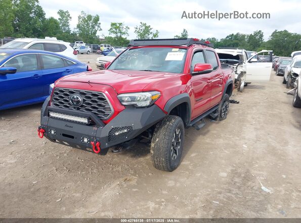 3TMCZ5AN9MM440876 2021 TOYOTA TACOMA Red Передня ліва чверть