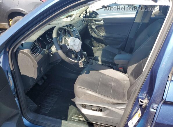 3VV2B7AX5LM180411 2020 VOLKSWAGEN TIGUAN Blue წინა სალონის ხედი