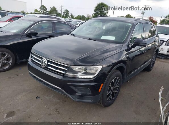 3VV3B7AX5MM095770 2021 VOLKSWAGEN TIGUAN Черный Передняя левая четверть