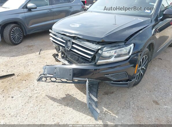3VV3B7AX7MM043668 2021 VOLKSWAGEN TIGUAN Black Widok z przodu