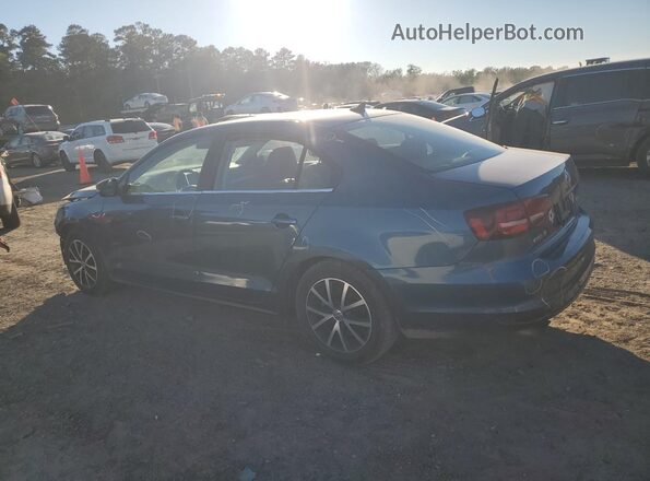 3VWDB7AJ7HM227350 2017 VOLKSWAGEN JETTA Blue Rear left