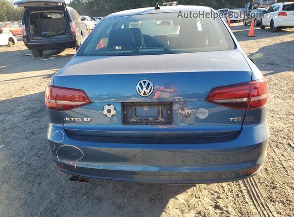 3VWDB7AJ7HM227350 2017 VOLKSWAGEN JETTA Blue Rear view