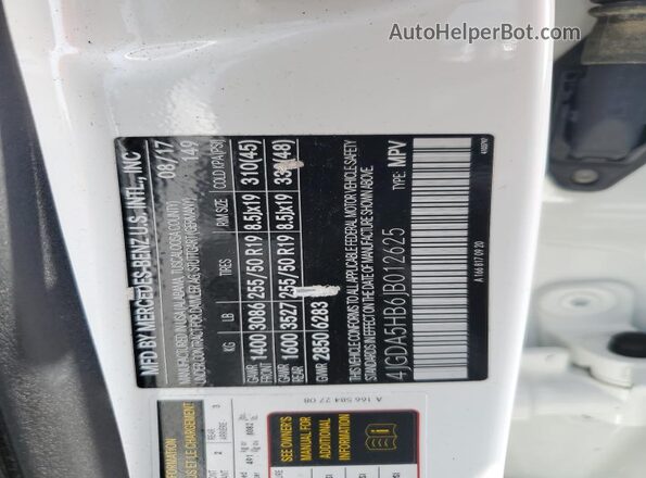 4JGDA5HB6JB012625 2018 MERCEDES-BENZ GLE-CLASS White 