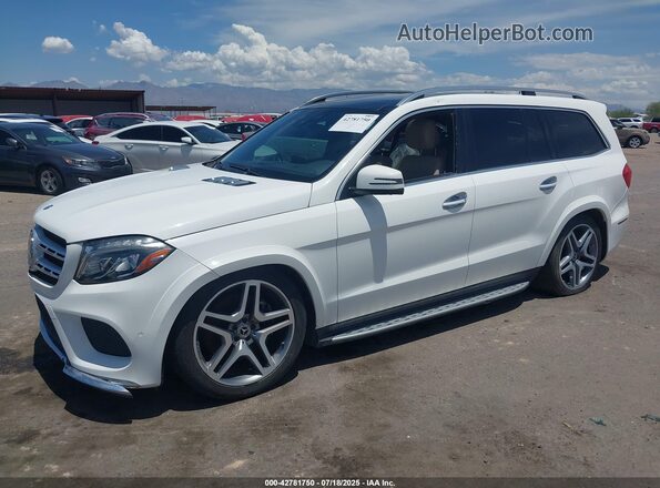 4JGDF7DE5HA925017 2017 MERCEDES-BENZ GLS 550 Белый Передняя левая четверть