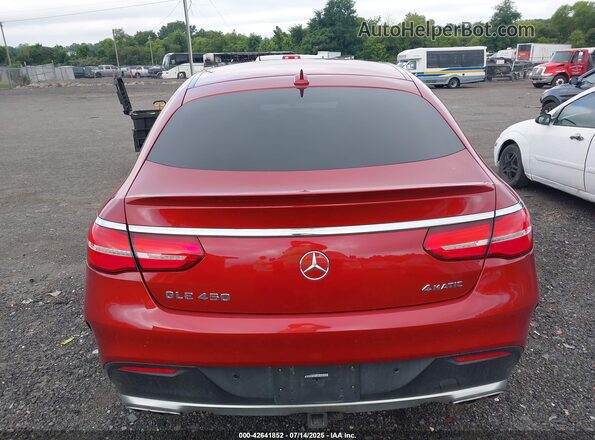 4JGED6EB4GA016371 2016 MERCEDES-BENZ GLE COUPE Red 