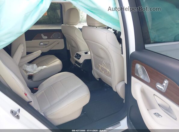 4JGFF5KE5MA434022 2021 MERCEDES-BENZ GLS 450 White Widok naklejki z numerem VIN