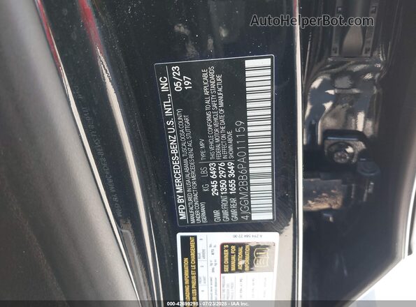 4JGGM2BB6PA011159 2023 MERCEDES-BENZ EQE 350+ SUV Black ძრავის განყოფილების ხედი
