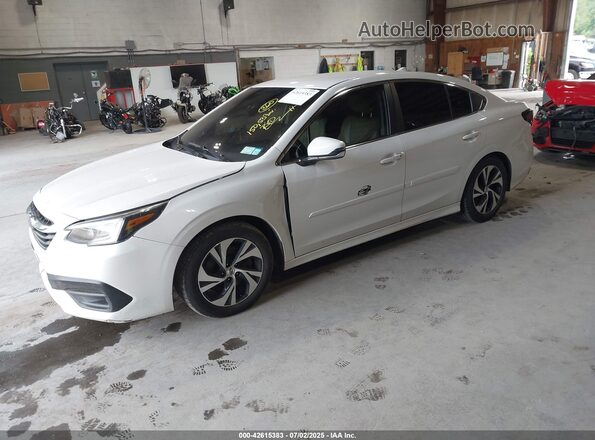 4S3BWAC62M3002933 2021 SUBARU LEGACY Белый Передняя левая четверть