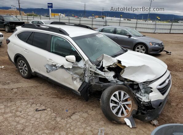 4S4BTACC9M3225240 2021 SUBARU OUTBACK White Przód prawy